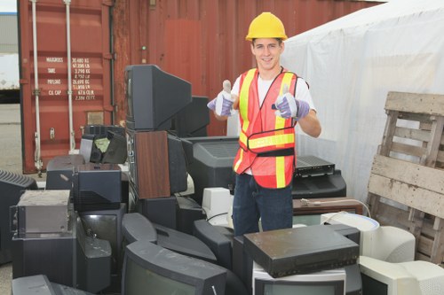 Construction site in Central London generating builders waste